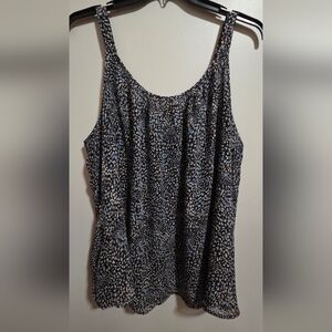 Lane Bryant Black and Blue Camisole
